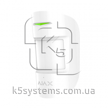 Ajax CombiProtect белый Беспроводной датчик движения и разбития Ajax CombiProtect белый