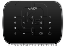 MAKS Keypad черная Сенсорная беспроводная клавиатура MAKS Keypad черная