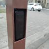 скрытый монтаж фотоэлемента в опору для стрелы