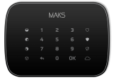 Сенсорная беспроводная клавиатура MAKS Keypad черная