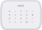 Сенсорная беспроводная клавиатура MAKS Keypad белая